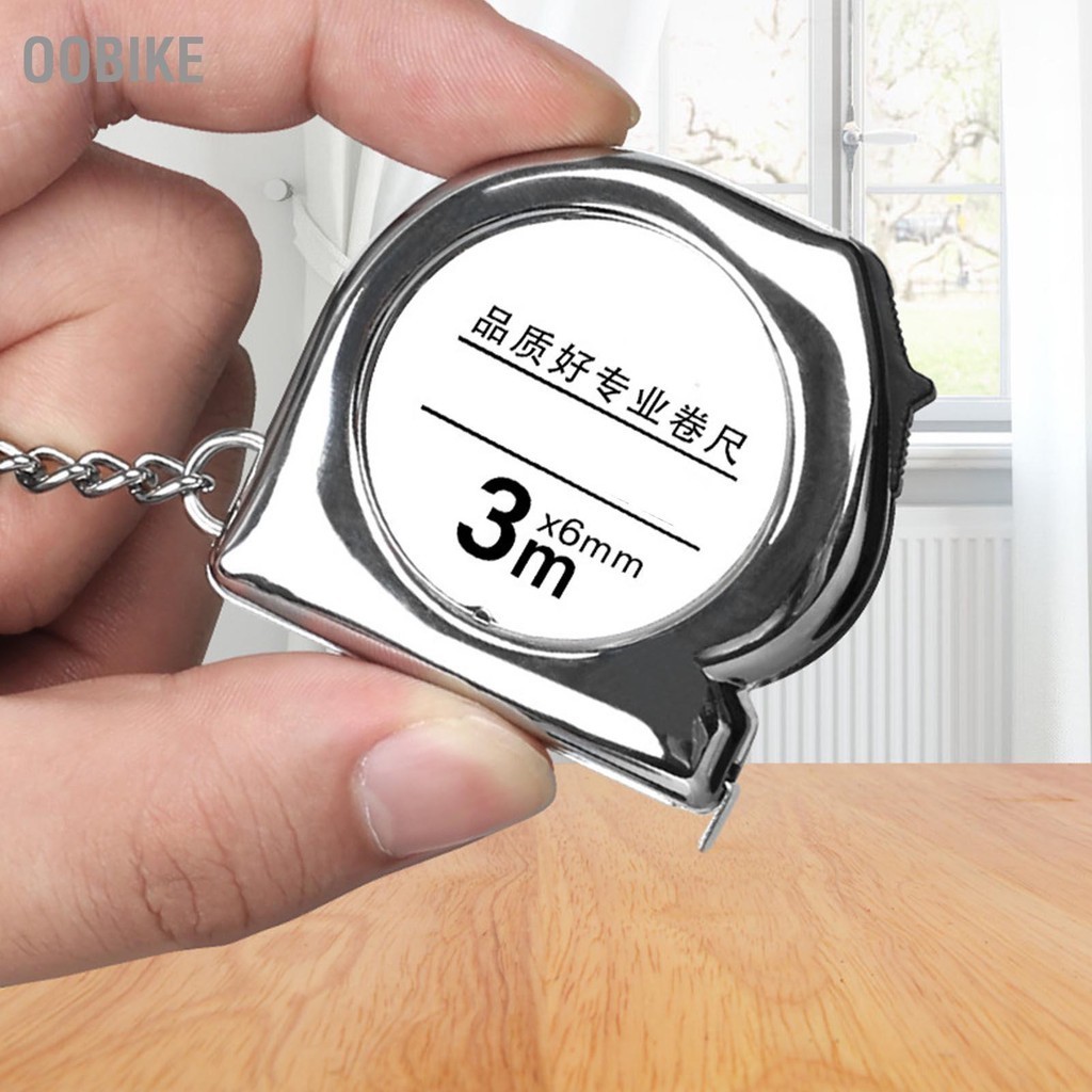 OObike เทปวัดเหล็กพวงกุญแจ 3 เมตร Retro Mini แบบพกพา Clear Scale Key ...