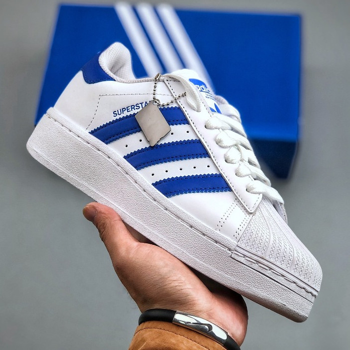 ♞Adidas รองเท้าผ้าใบแพลตฟอร์ม แพลตฟอร์ม Superstar XLG IF8068 | Shopee ...