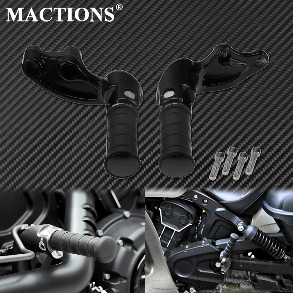 BA2Pcs Motorcycle Passenger Foot Pegs Footrest Mounting Bracket Rear