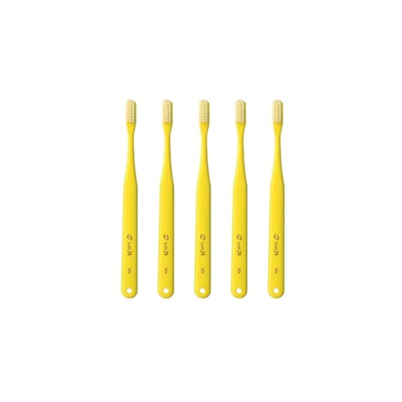 Oral Care Toothbrush Tuft 24 SS (Super Soft) with Cap Yellow | Shopee ...