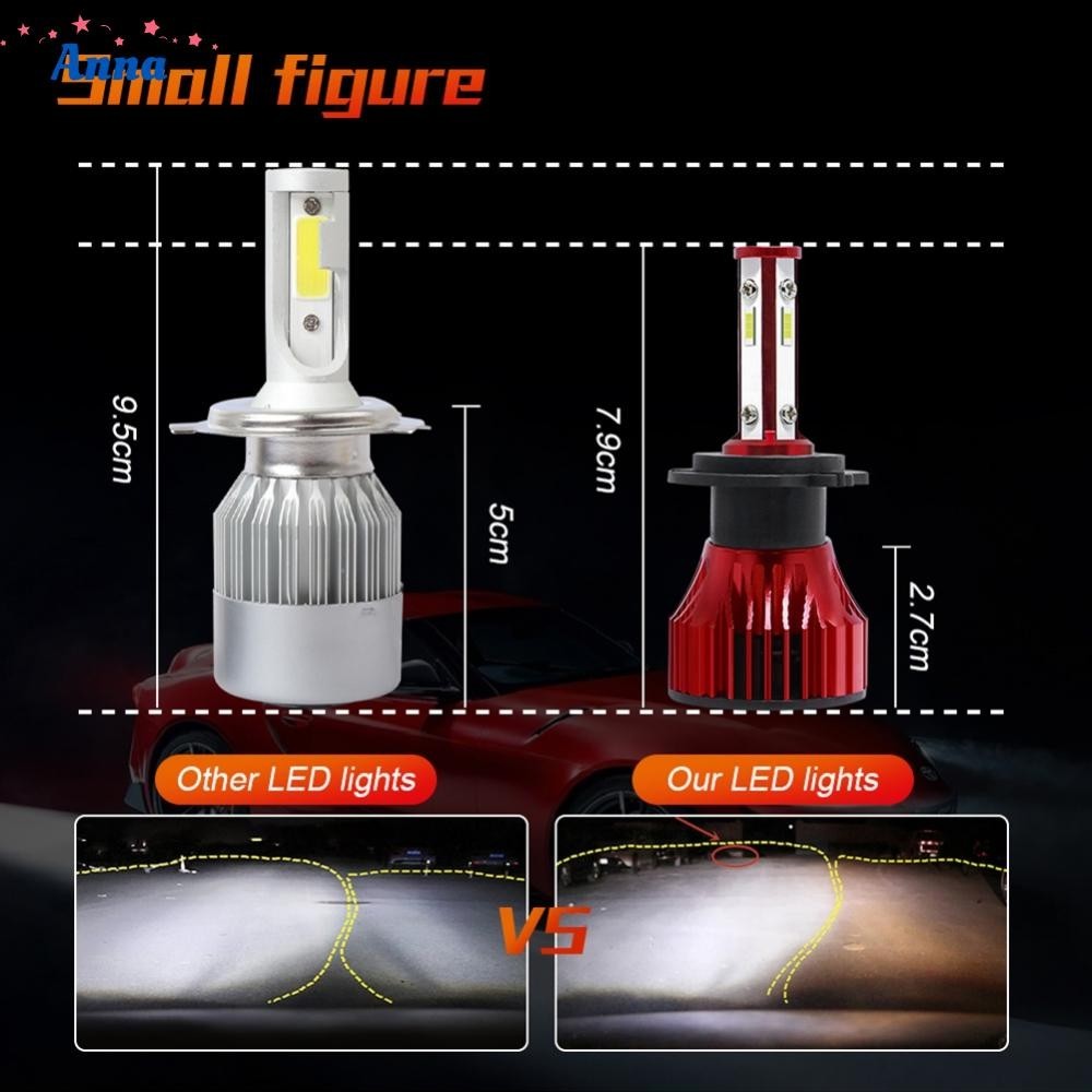 【Anna】H4 H7 H11 9005 9006 LED Headlight Bulbs Improve Nighttime