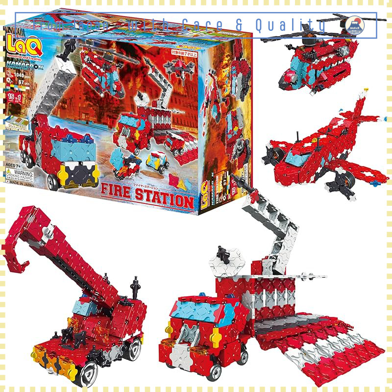 Yoshiritsu LaQ Hamacron Constructor Mini - Kit Pale Gommate E Ruote, Gioco Creativo Per Bambini - 2