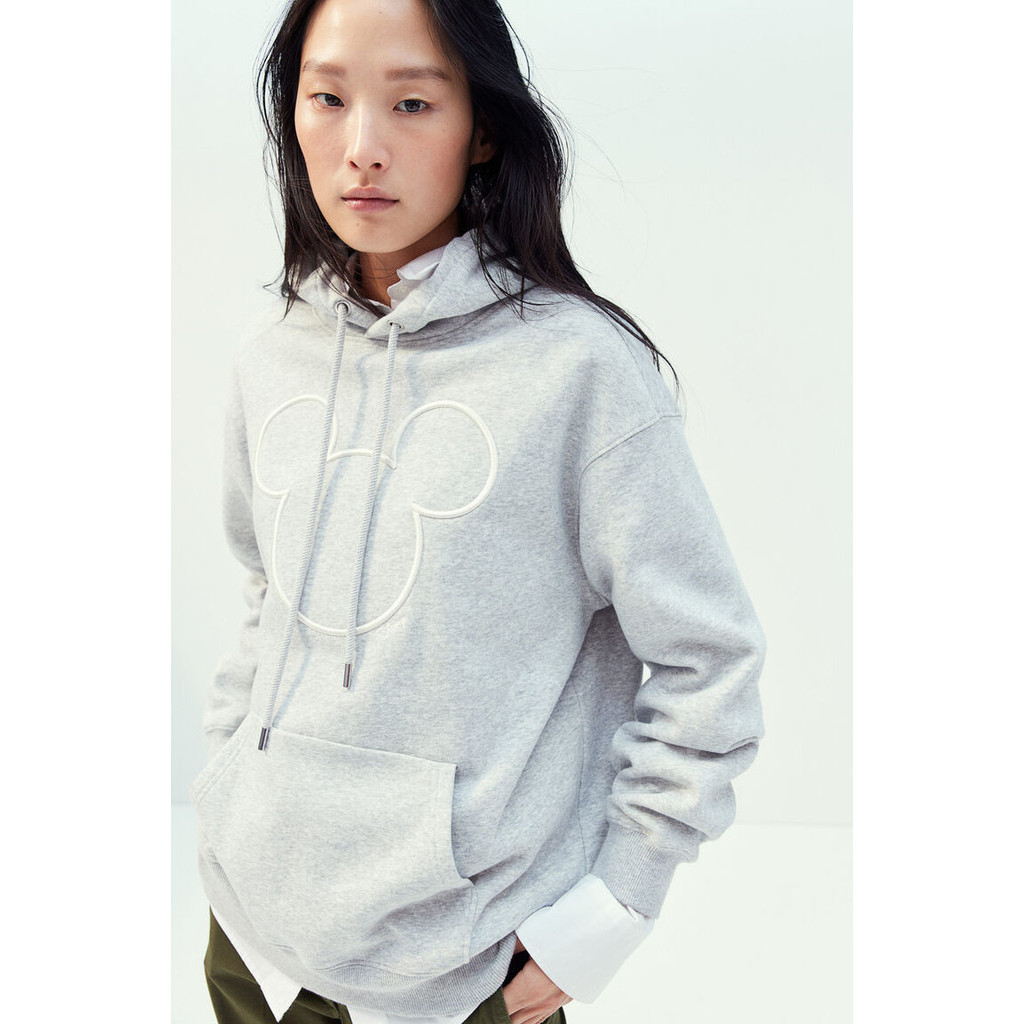 motif front hoodie