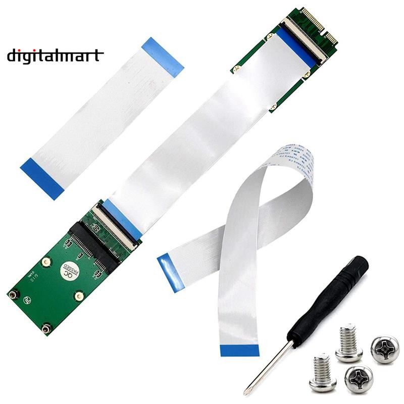 Mini PCIe เป็น Mini PCIe Mini PCI-E Extender FPC 10/20/30 ซม.การ์ด ...