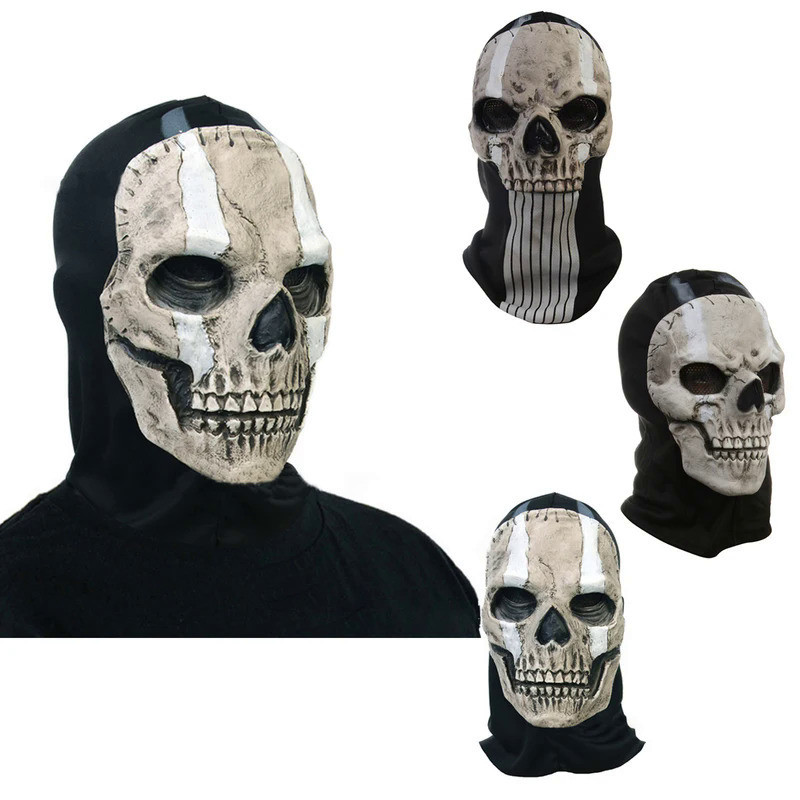 Unisex Call Of Duty Ghost Skull Full Face Skeleton Scary Mask Outdoor ...