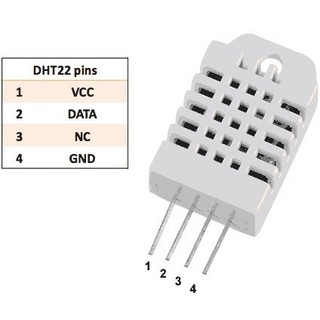 เครื่องวัดอุณหภูมิ DHT22 เซนเซอร์วัดอุณหภูมิและความชื้นในอากาศ DHT 22 ...