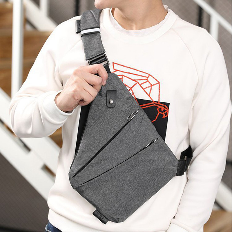 Moneyc Travel Personal Anti-theft Messenger กระเป๋ากีฬาวิ่งกระเป๋า ...