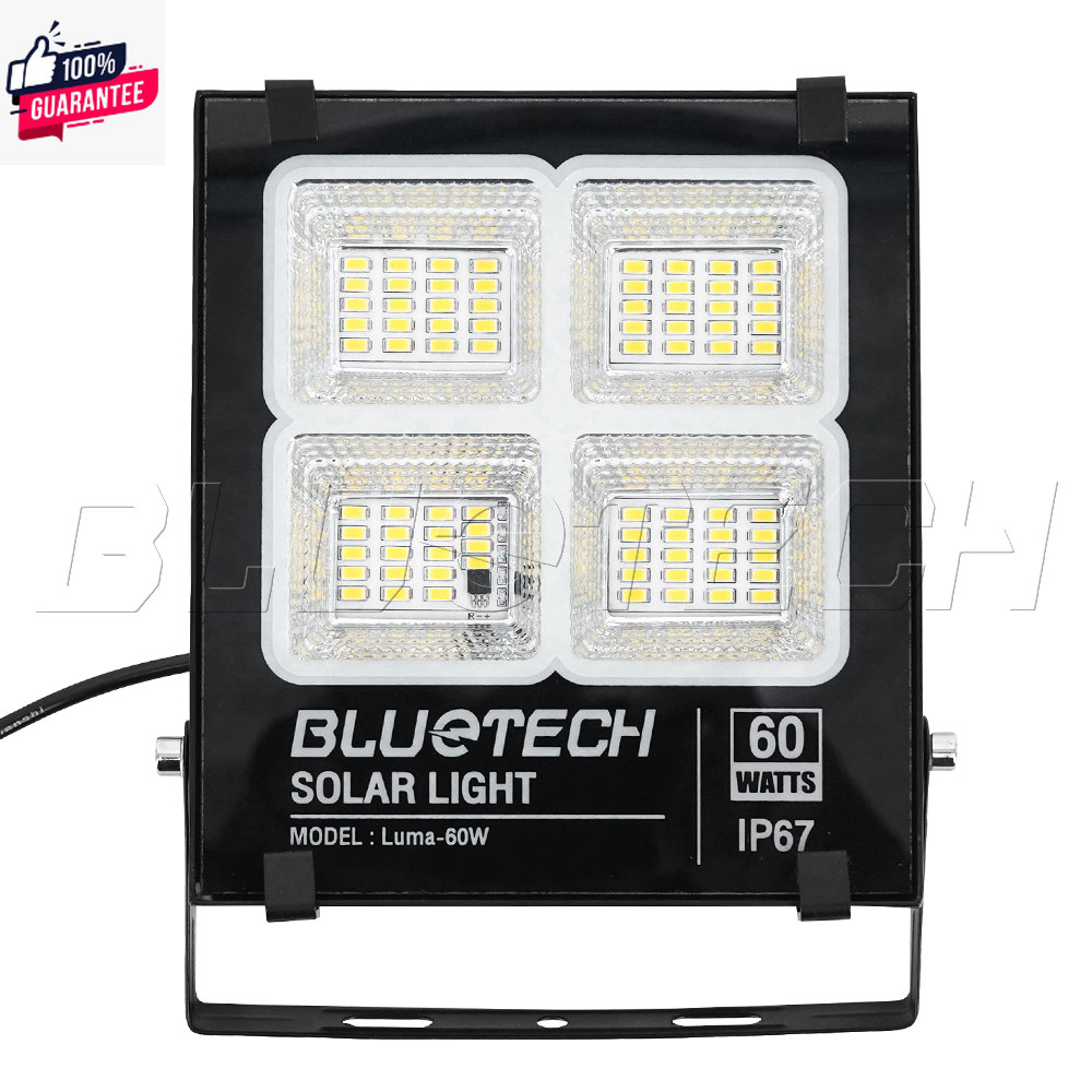 Bluetech USA ไฟโซล่าเซลล์ ขนาด 60วัตต์ สี ขาว White / วอร์มไวท์ Warm ...