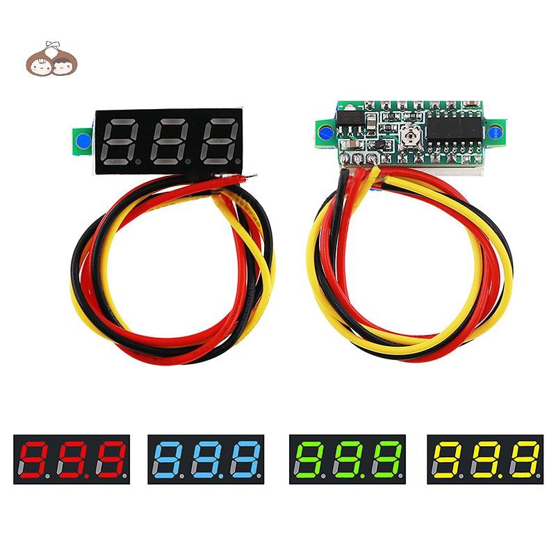 Bef 0.28 นิ้วโวลต์มิเตอร์แบบดิจิตอล DC 0-100V เครื่องทดสอบแรงดันไฟฟ้า ...