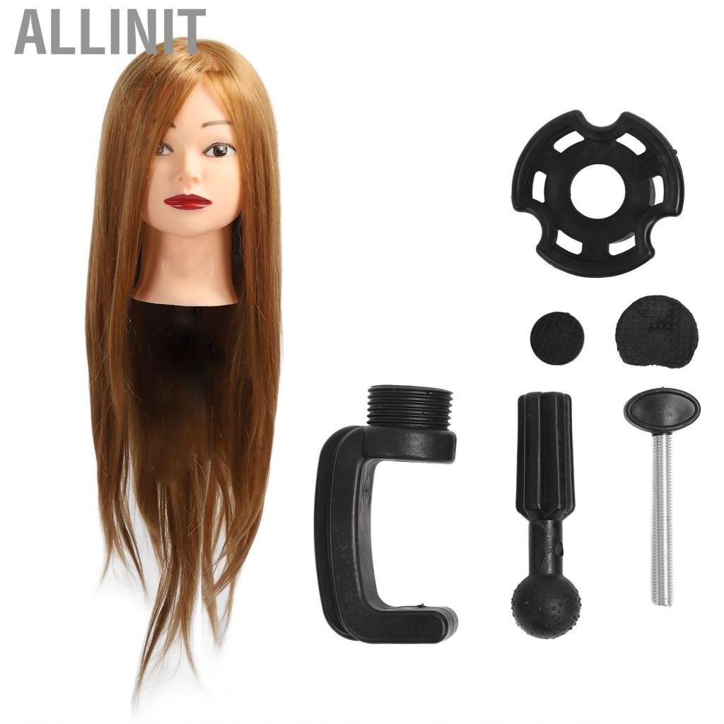 Allinit Hair Mannequin Head Multipurpose Soft Practice for Salon Use