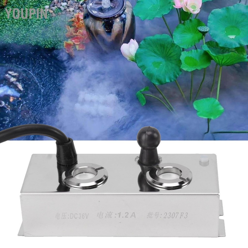 Youpin Ultrasound Mist Maker Fogger สแตนเลสเครื่องหมอกอัลตราซาวด์สำหรับ