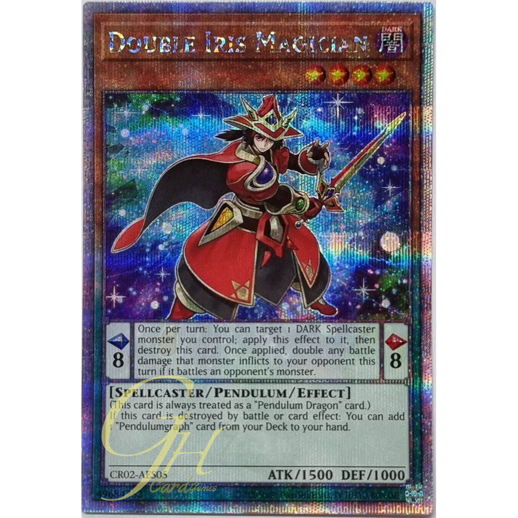 Yugioh [CR02-AES05] Double Iris Magician (Quarter Century Secret Rare ...