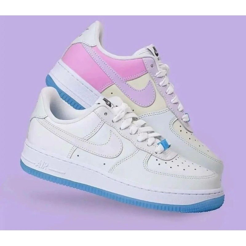 Nike Air Force 1 Low 07 LX UV ULTRAVIOLET Reactive 100 ULTRAVIOLET Color ACTIVE ( สามารถเปลี ่