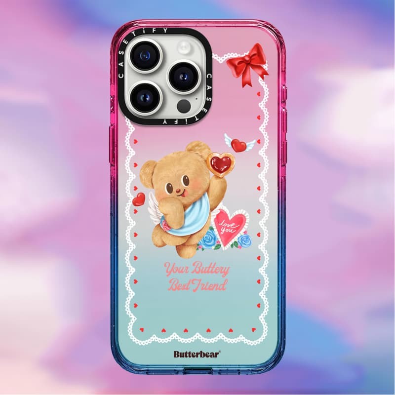 Casetify X Butterbear Angel Butterbear Custom Black Edge