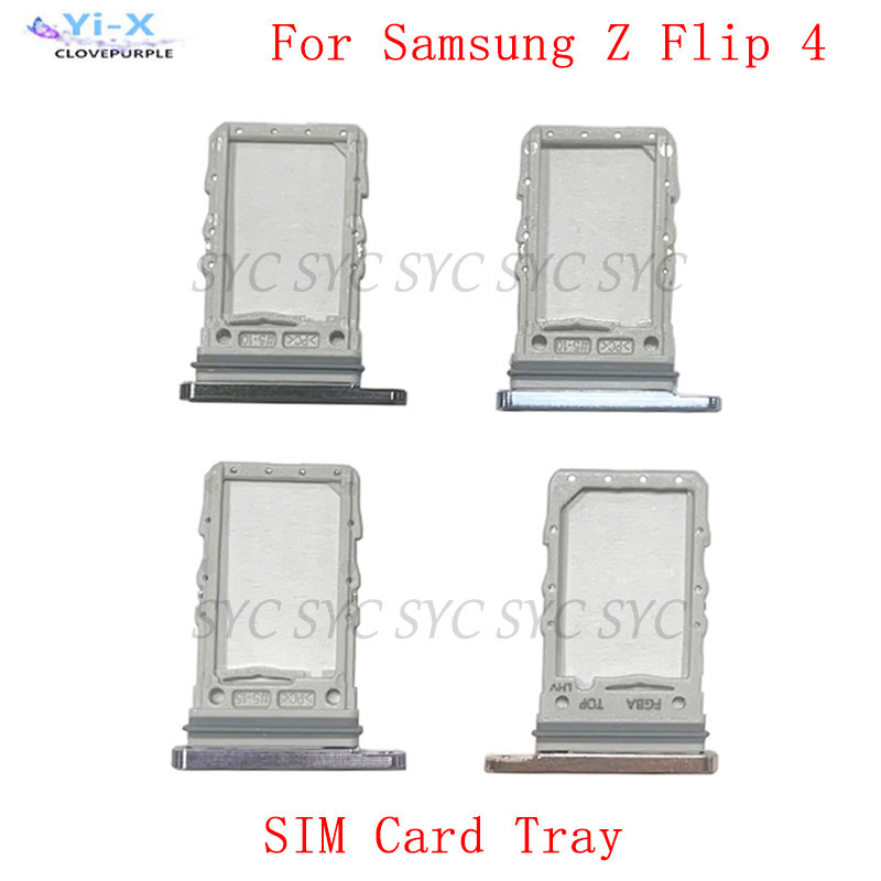 ถาดใส่ซิมการ์ด MicroSD แบบเปลี่ยน สําหรับ Samsung Z Flip 4 F721 ...