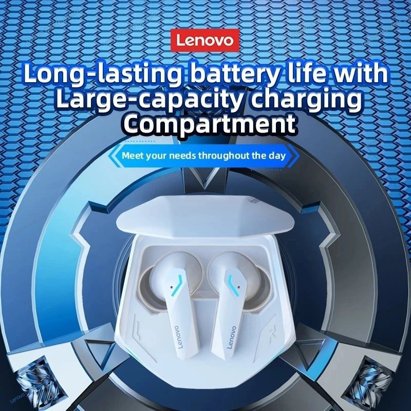 Lenovo หูฟังบลูทูธ TWS GM2 Pro หูฟังไร้สายตัดเสียงรบกวนอัจฉริยะบลูทูธ 5.3 กันน้ํา คุณภาพเสียง HIFI สําหรับเล่นเกม