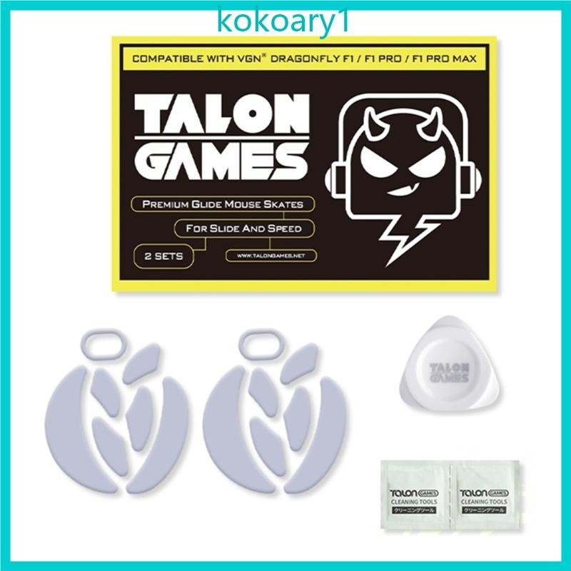 Koko TALONGAMES แผ่นรองเมาส์เล่นเกม ขอบโค้ง สีขาว สําหรับ VGN Dragonfly ...