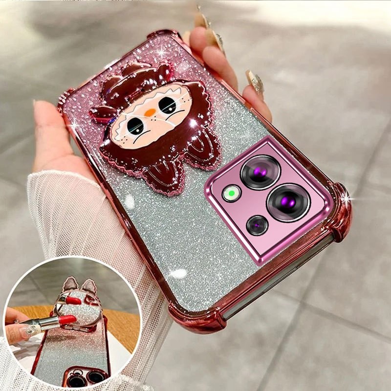 กันกระแทกcase สําหรับ Oppo Reno 8 5g Reno 8 Pro 5g ผงประกายสี่มุม Anti 