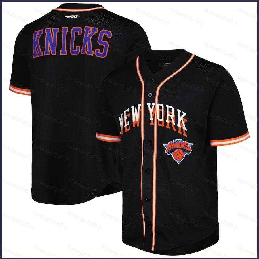 เสื้อกีฬาเบสบอล แขนสั้น ลายทีม NBA New York Knicks 20242025 ชุดเหย้า