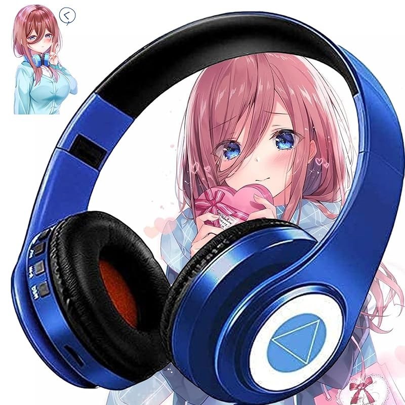 [HYEIOL] Nakano Miku Headphone with Bluetooth and microphone Hands-free ...