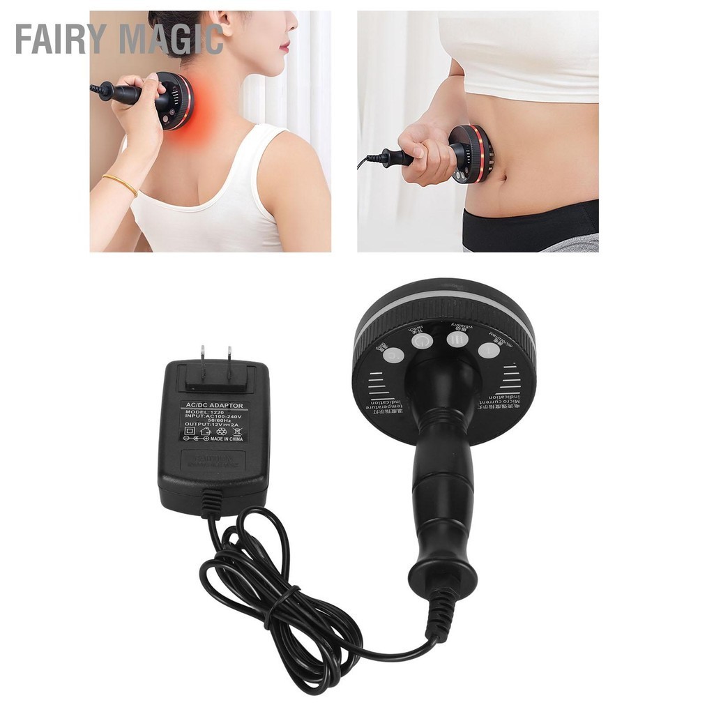 Fairy Magic แปรงไฟฟ้า Meridian 5 Gears Gua Sha Universal Massaging ...