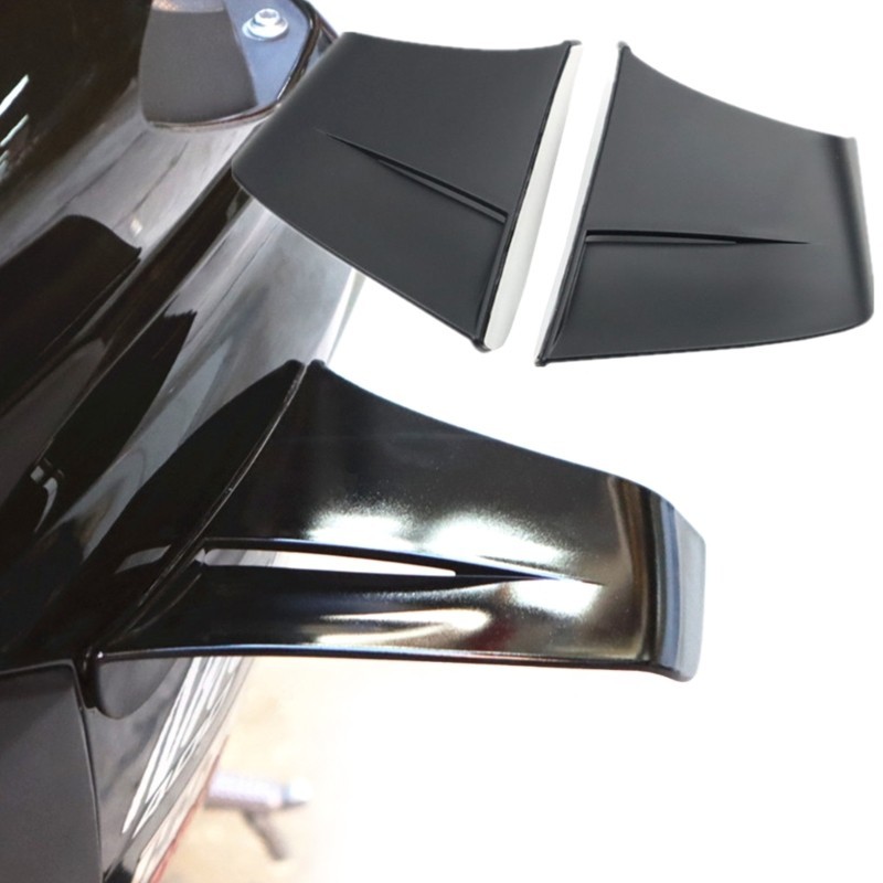 1 คู่รถจักรยานยนต์ Winglets Side Fairing Winglets สปอยเลอร์ Aerodynamic ...