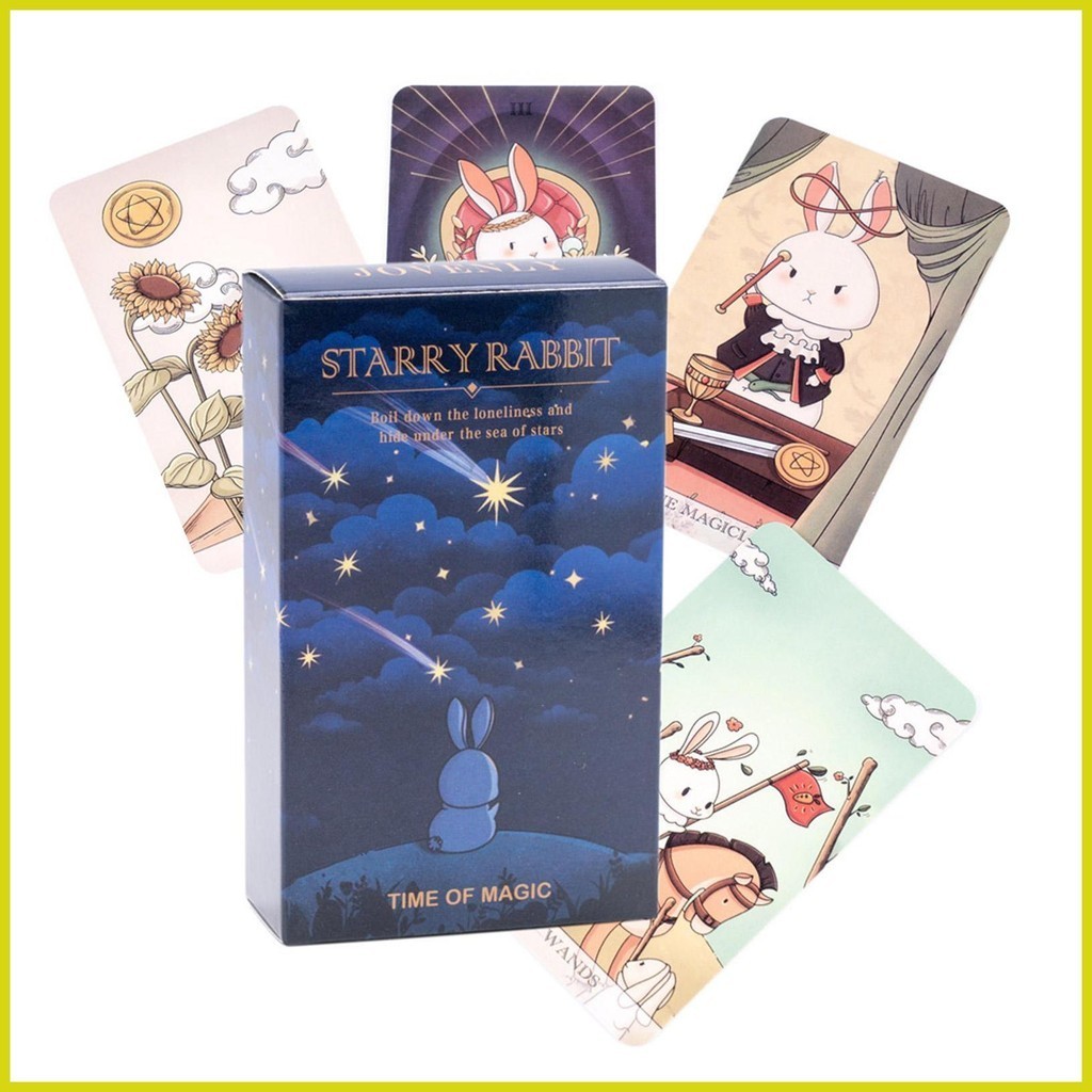 [Starry Rabbit Tarot] ไพ่ทาโรต์ แบบพกพา เวอร์ชั่นภาษาอังกฤษ 81 ชิ้น ...