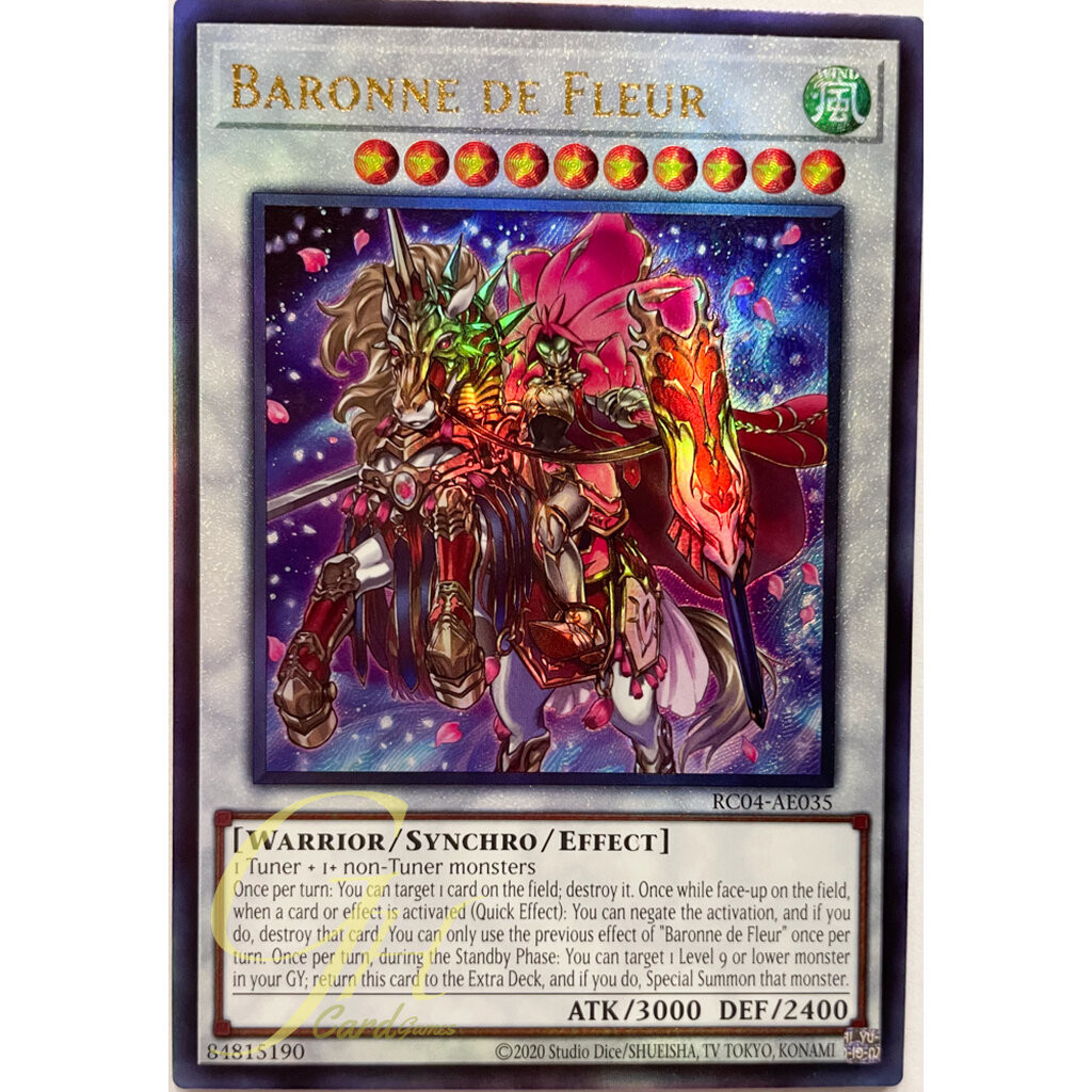 Baronne de Fleur - Secret Rare RC04-JP035 Rarity Collection 25th - YuGiOh