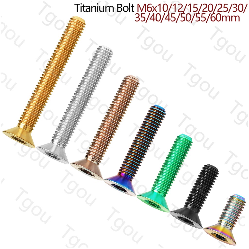 Wanyifa Titanium Screw M8 X 15 20 25 30 35 40 45 50 55 60 65mm Small
