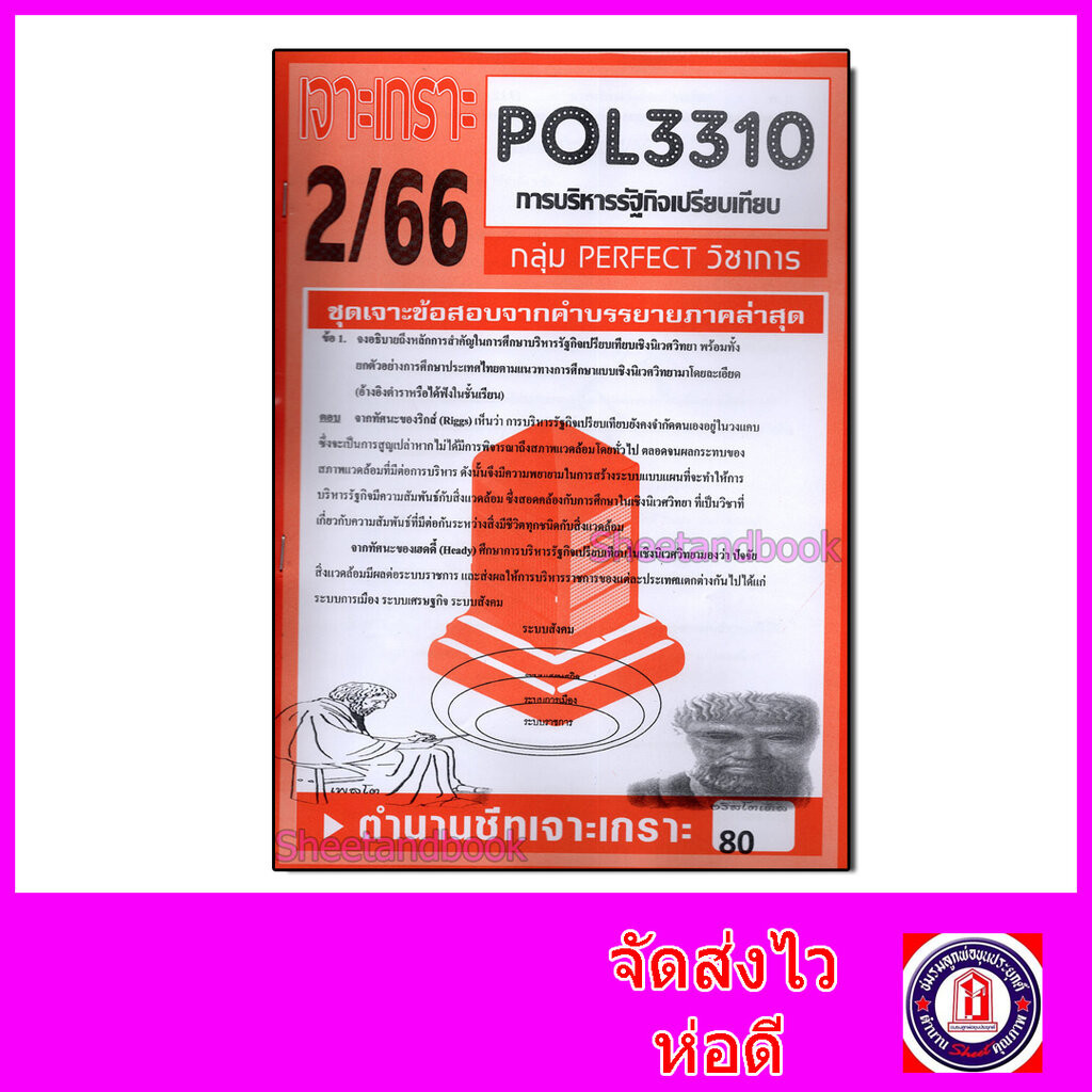 ชีทราม ข้อสอบ POL3310 (PA311) การบริหารรัฐกิจเปรียบเทียบ (อัตนัย ...
