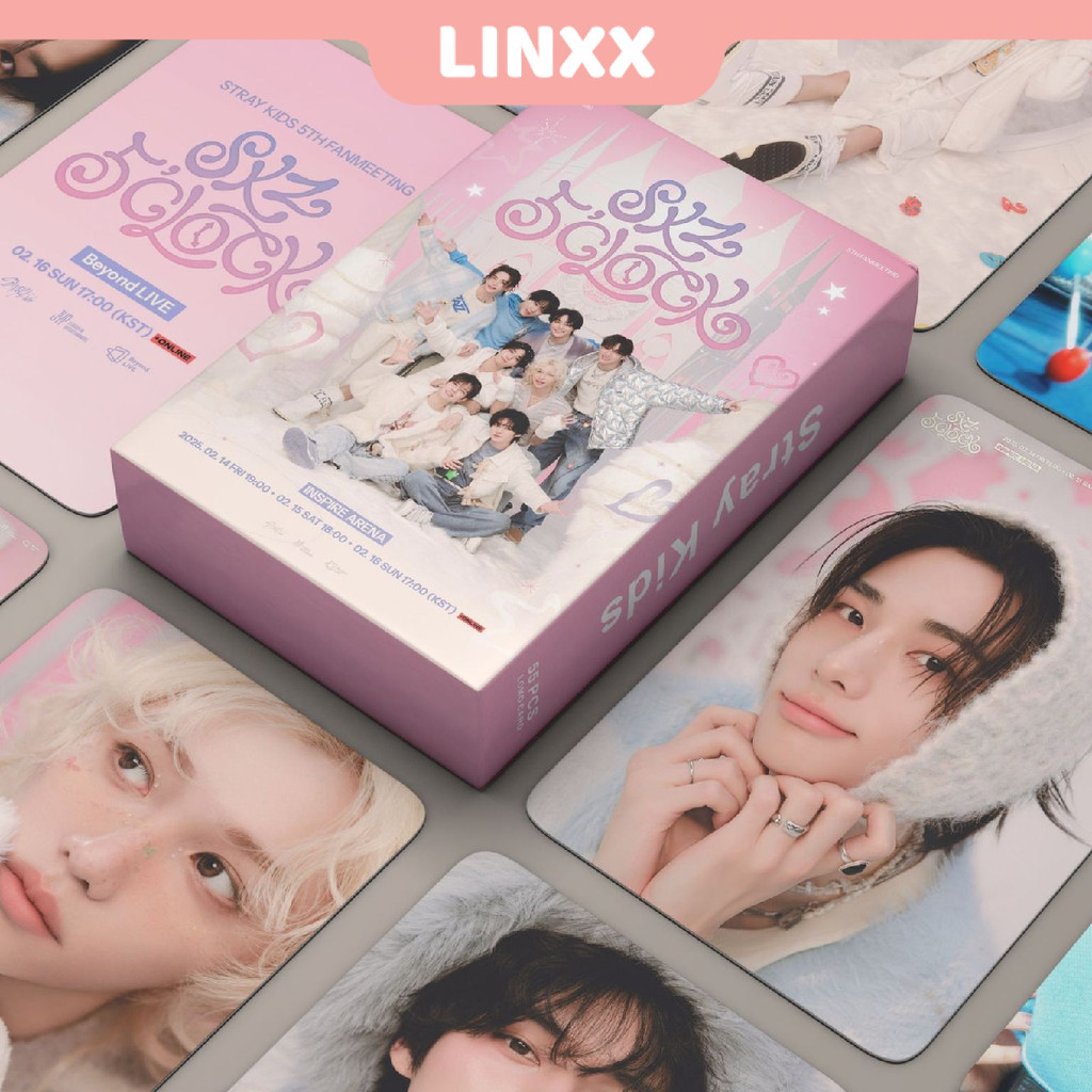Linxx 55 ชิ้น Stray Kids 5Clock อัลบั้ม Lomo Card Kpop Photocards ...