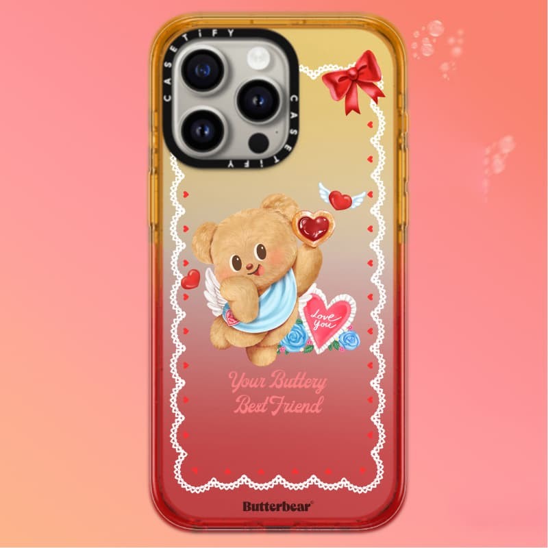 Casetify X Butterbear Angel Butterbear Custom Black Edge
