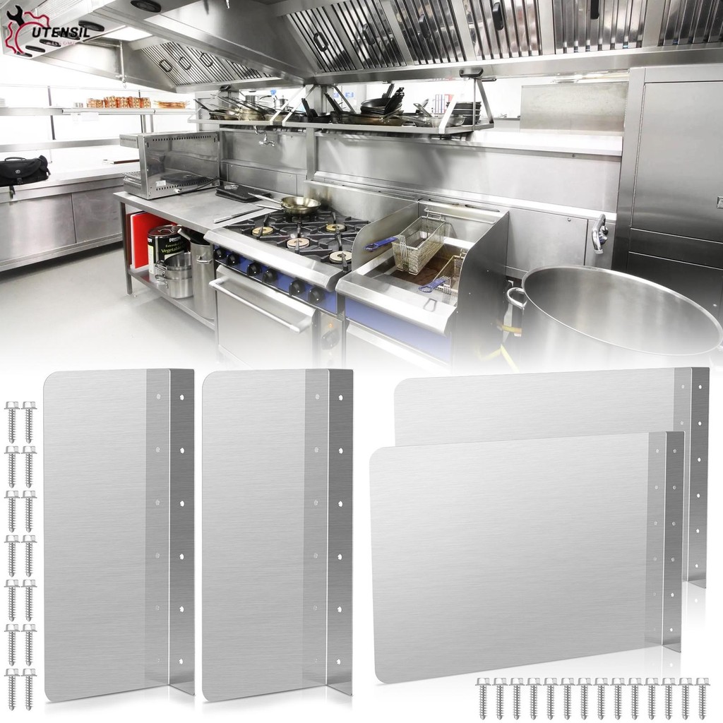 2 ชิ้นด้านข้าง Splash Guard กันสนิม Sink Side Splash Guard Wall Mount ...