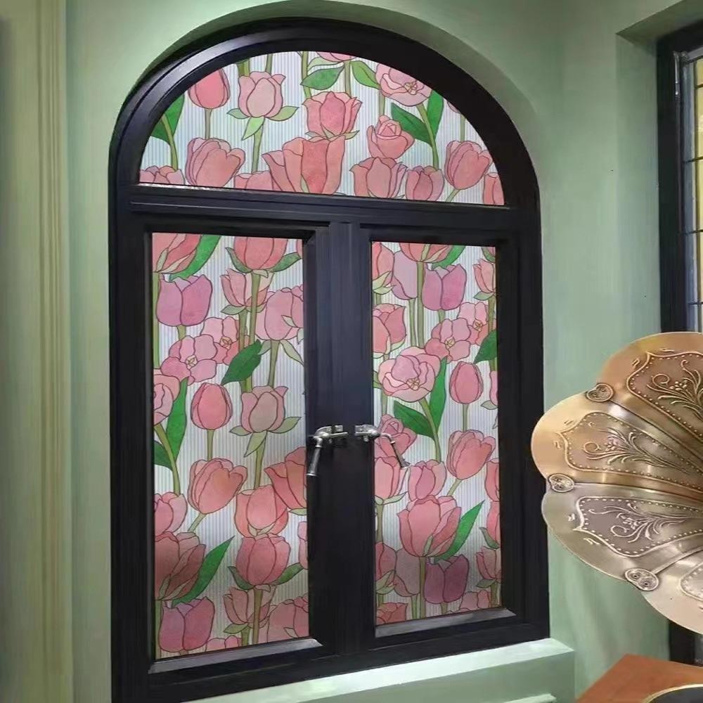 Giovanni Stained Glass Window Film สติกเกอร์ PVC โปร่งแสง ป้องกันUV ...