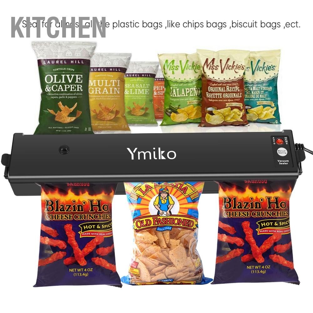 Kitchen เครื่องซีลสูญญากาศ Ymiko Vacuum Sealer เครื่องซีลสูญญากาศแบบ