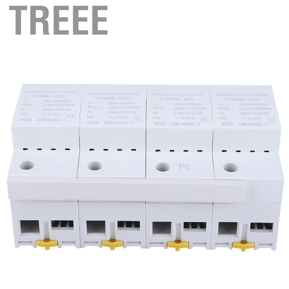Treee Surge Protector 4P 25KA IP20 Removable House Outdoor Arrester ...
