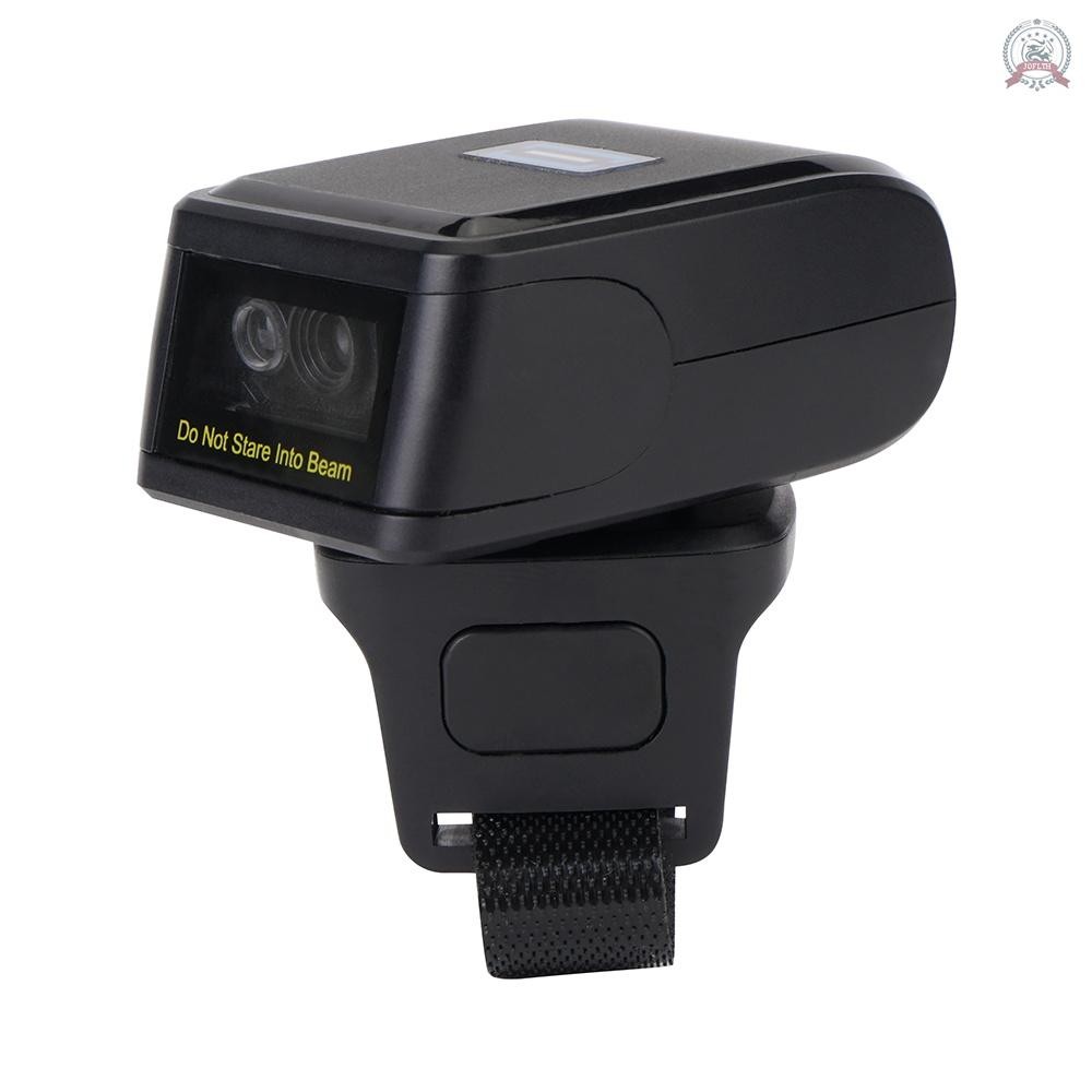 2d Barcode Scanner แบบพกพานิ้วมือมือถือสวมใส่แหวน 1D 2D Bar Code Reader ...