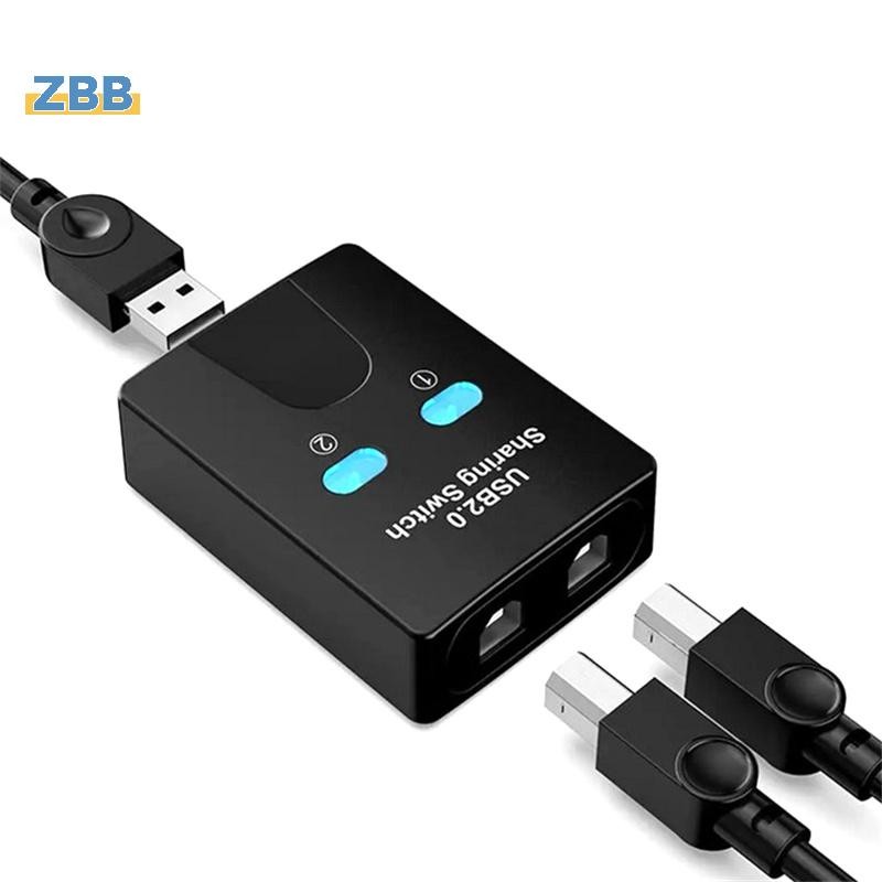 Zbb>usb2.0 2 พอร์ต Hub USB Switch เครื่องพิมพ์ Sharener สองคอมพิวเตอร์ ...