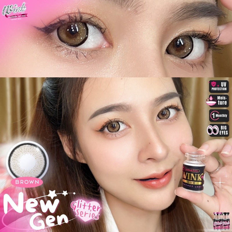 New Gen eff.18 ตาโต (Glitter series) Wink wow | Shopee Thailand