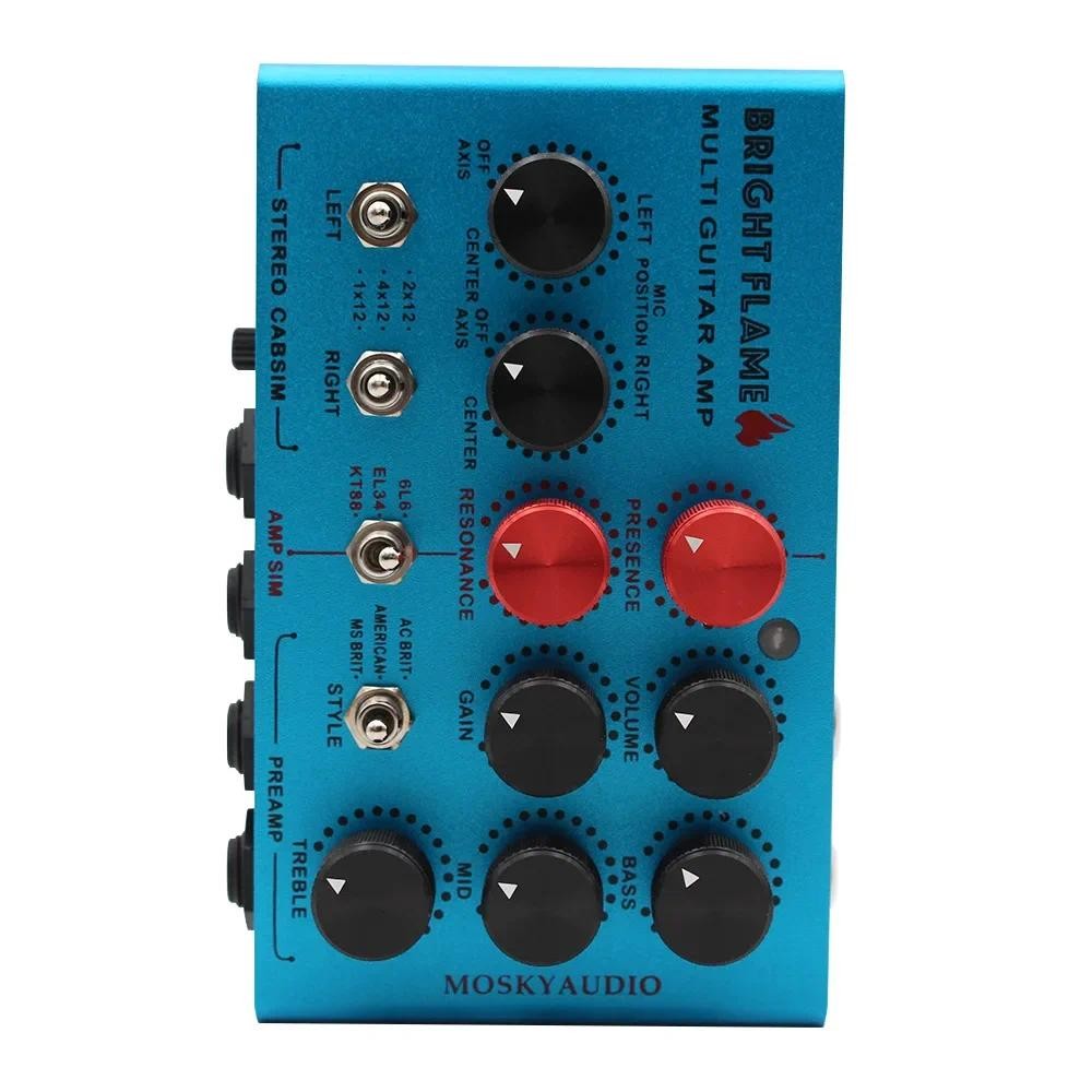 Mosky Audio Bright Flame Multi Guitar Amp Simulator Pedal, Stereo ...