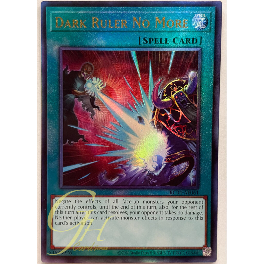 Yugioh [RC04AE061] Dark Ruler No More (Ultimate Rare) Shopee Thailand