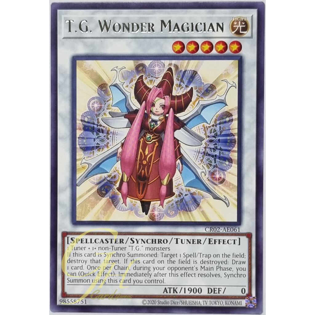 Yugioh [CR02-AE061] T.G. Wonder Magician (Rare) | Shopee Thailand