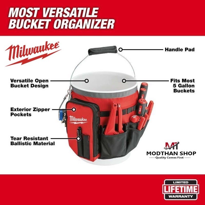 MILWAUKEE Bucket Organizer Wrap 48-22-8175 (ไม่รวมถัง Not included ...