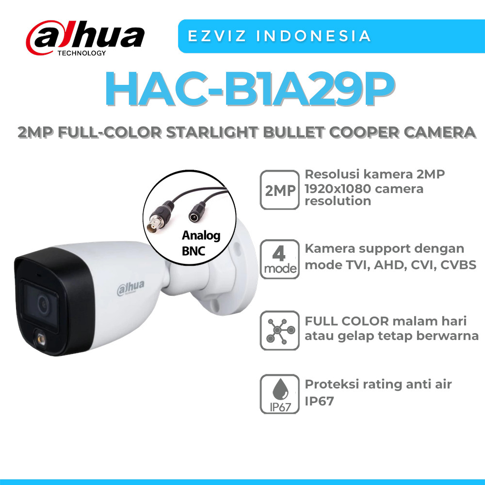 Telecamera Dahua 4in1 5MP Starlight HAC-HDW2501TMQ-A-S2 - 3,6mm, Microfono, IR 60m, IP67