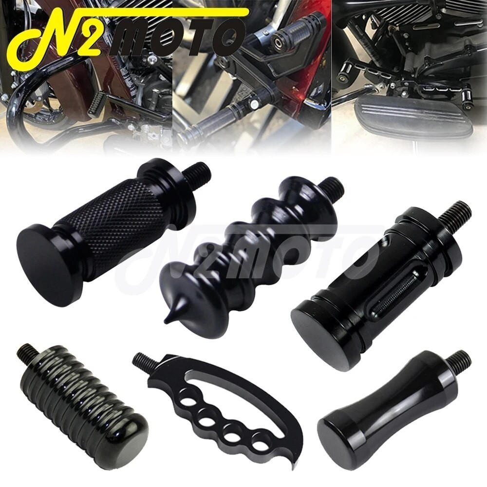 N2 Motorcycle Shifter Pegs Foot Ribbed Toe Peg Shift Gear Footpeg 8mm