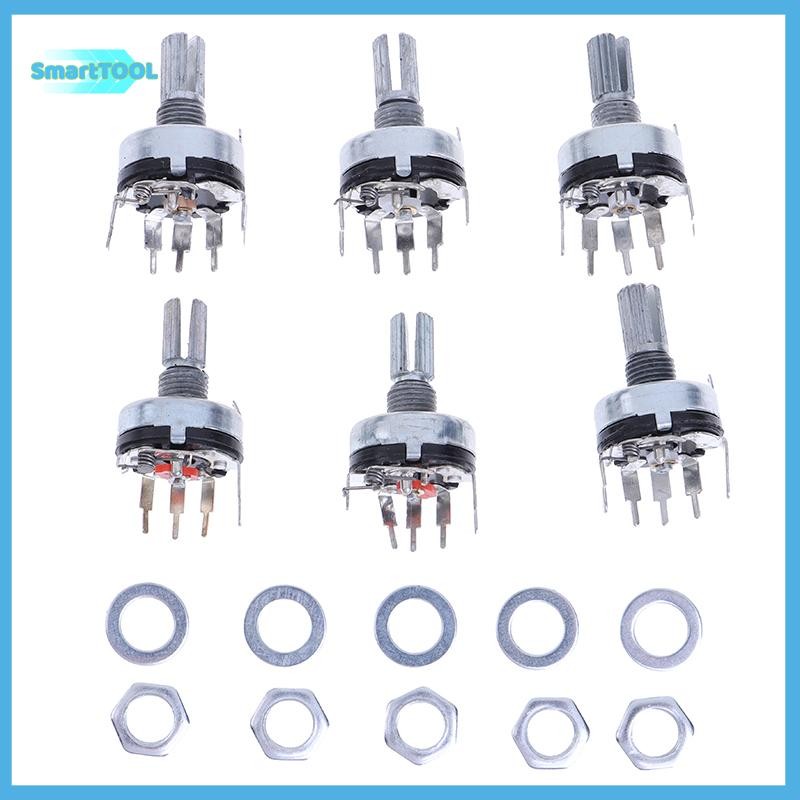 Utzn> 5 ชิ้น RV17 พร้อมสวิตช์ Potentiometer B1K 2 พัน 5 พัน 10 พัน 20 ...