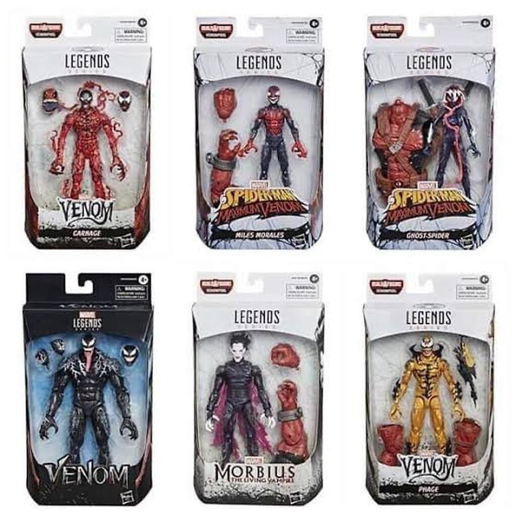 Hasbro Marvel Legends Series Venom Set of 6 (Venompool BAF) 6-inch ...