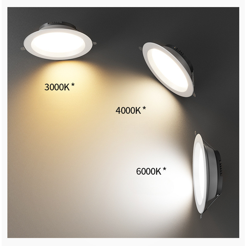 TS LED ไฟดาวน์ไลท์ โคมไฟเพดาน 5W 9W 12W 18W 2.5 นิ้ว 3.5 นิ้ว 4 นิ้ว 6 ...