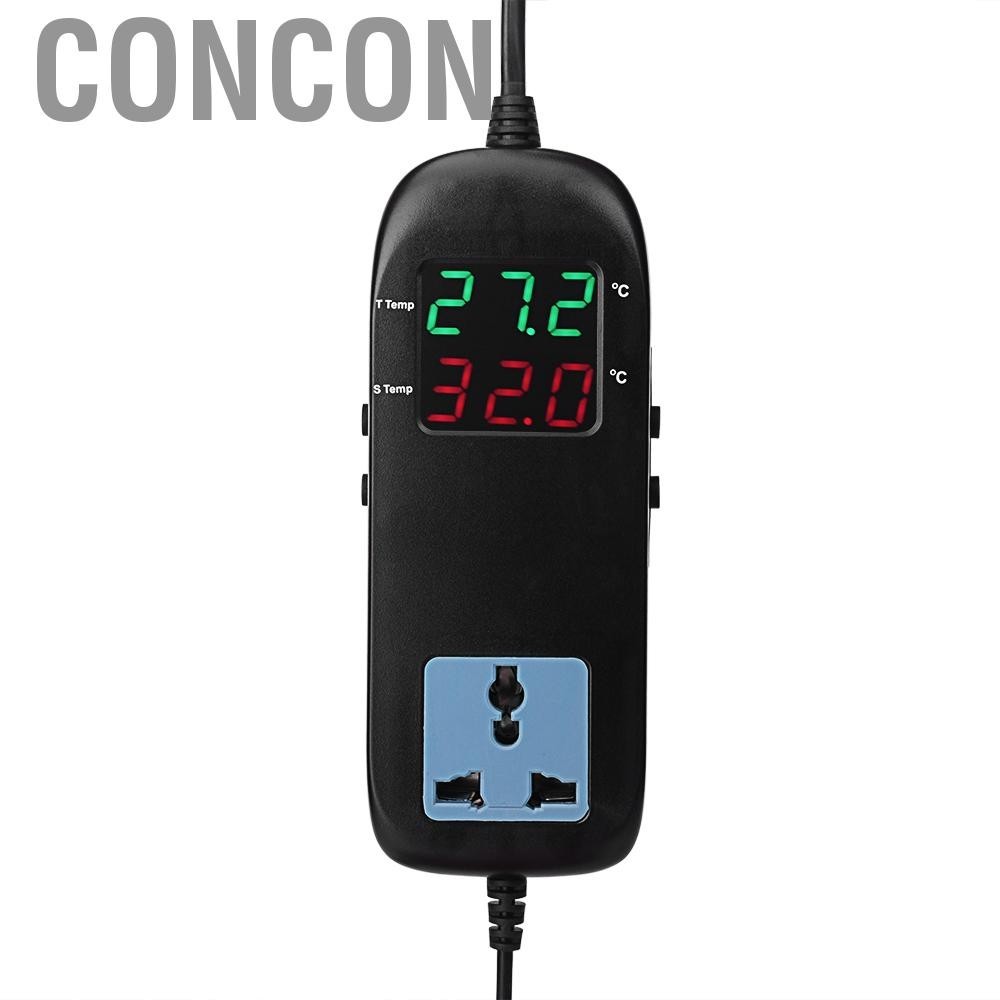Concon Mini Digital Temperature Controller 220V 10A LCD Display ...