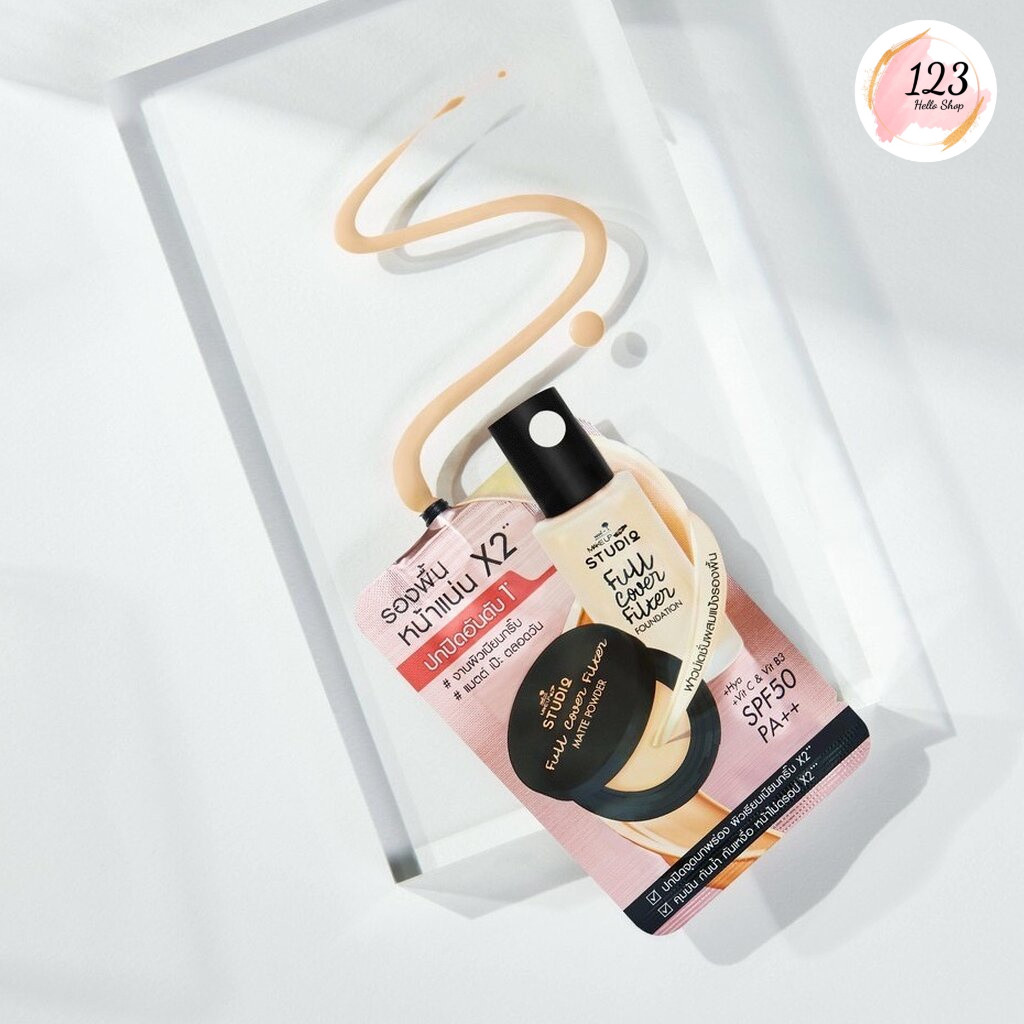 (6ซอง/กล่อง) Nami Make Up Pro Cover Filter Foundation 7 g. นามิ รองพื้น ...